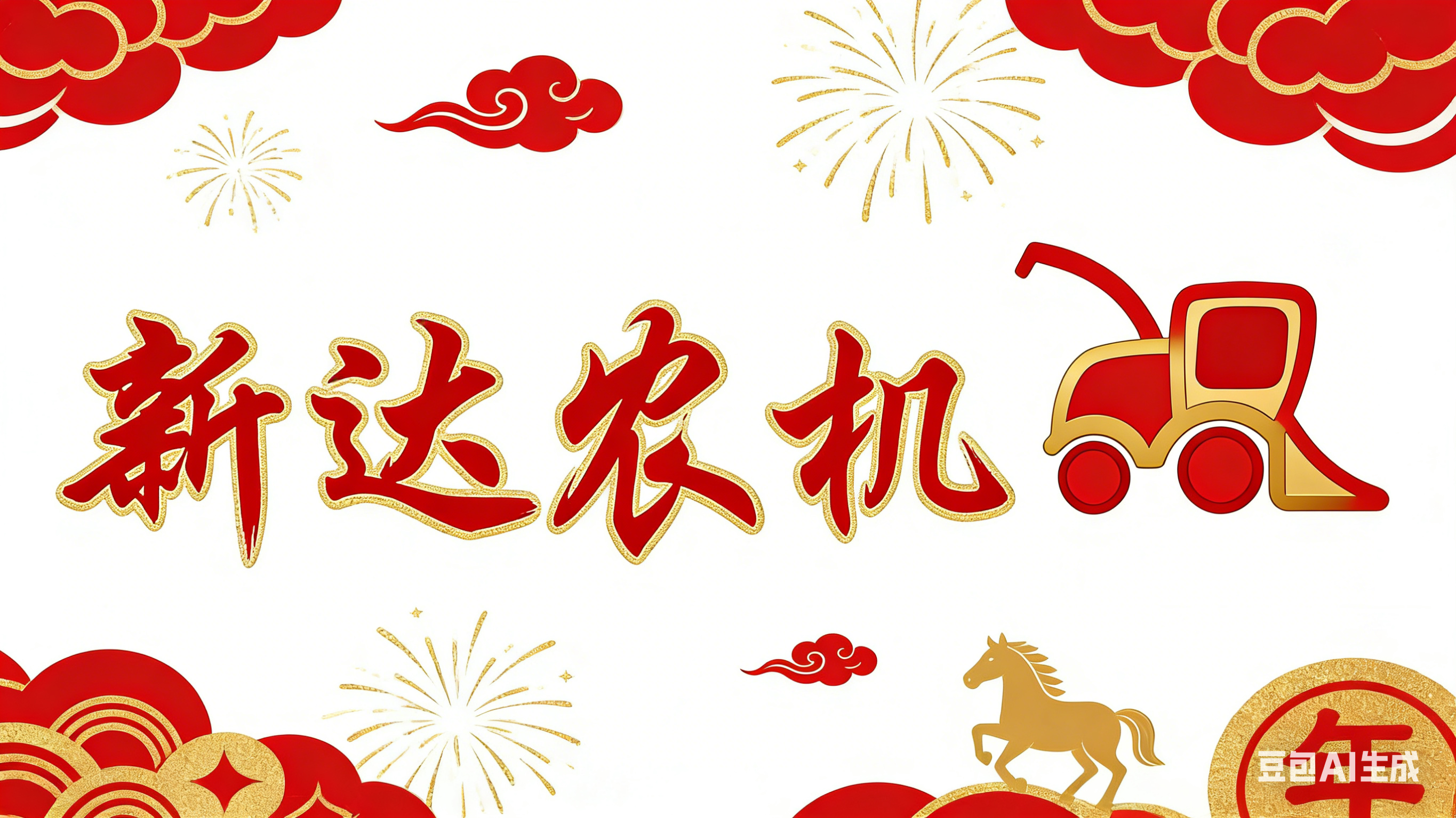 新达农机给老铁们拜年啦！